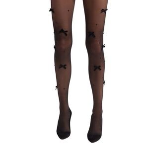 NWT High Heel Jungle's Velvet Bow Pearl Tight from Anthro - OS